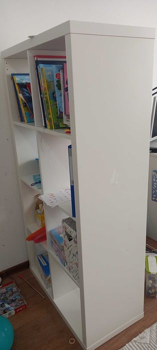Стеллаж IKEA ДВП, ДСП, 77 смx39 смx147 см, белый