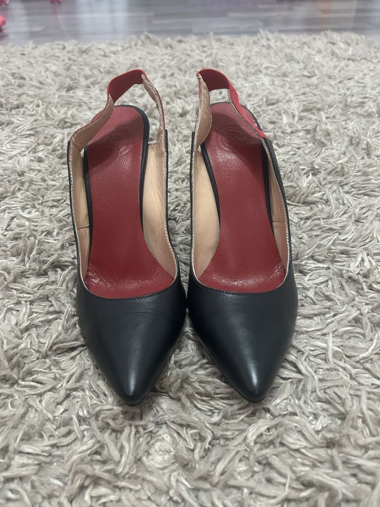 Pantofi piele naturala
