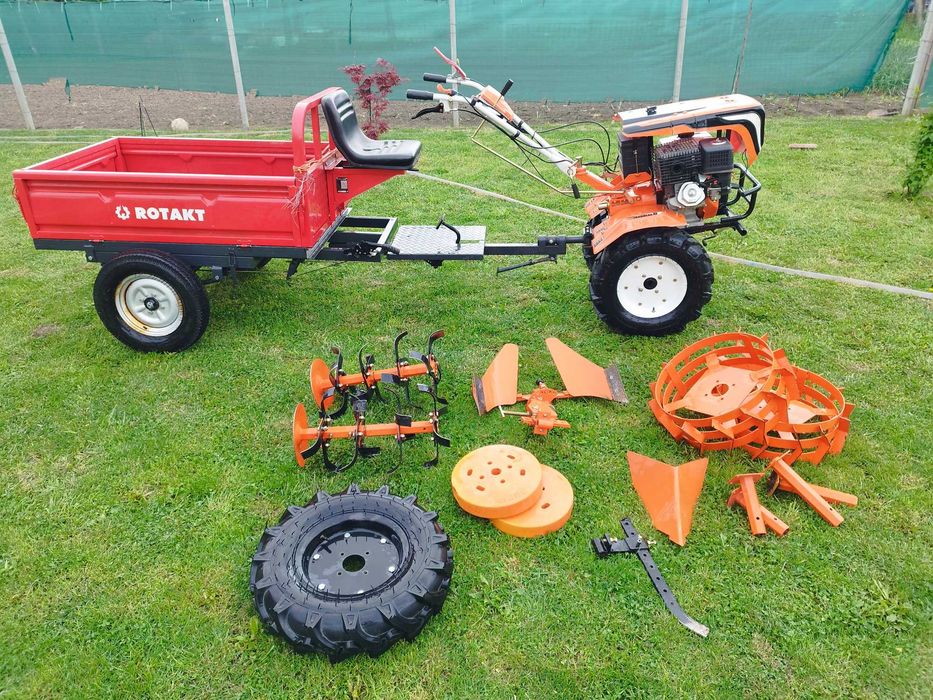 Motocultor/motosapă RURIS 918 ACC,18CP + remorca 500 kg + accesorii