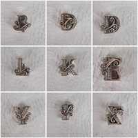 Сребърни талисмани за гривна Pandora букви