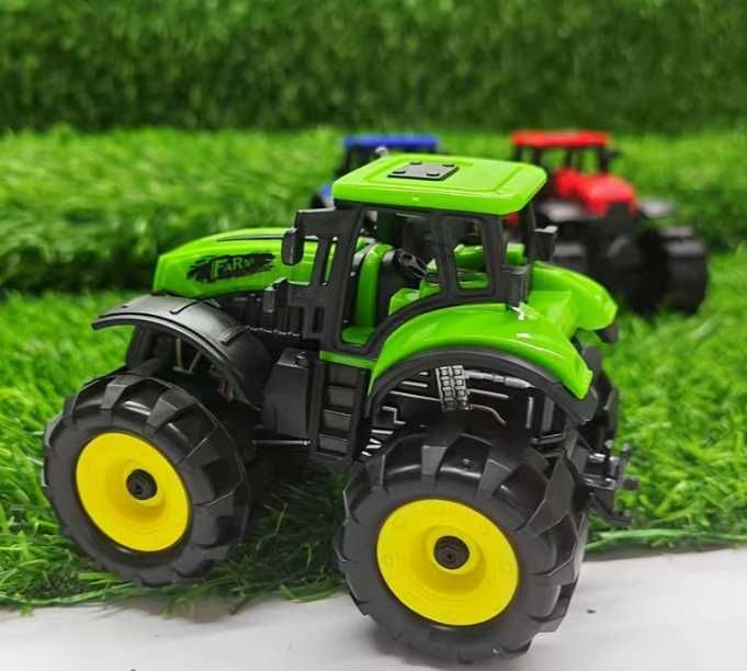 Set 2 Tractoare agricole cu remorca 27,5 cm