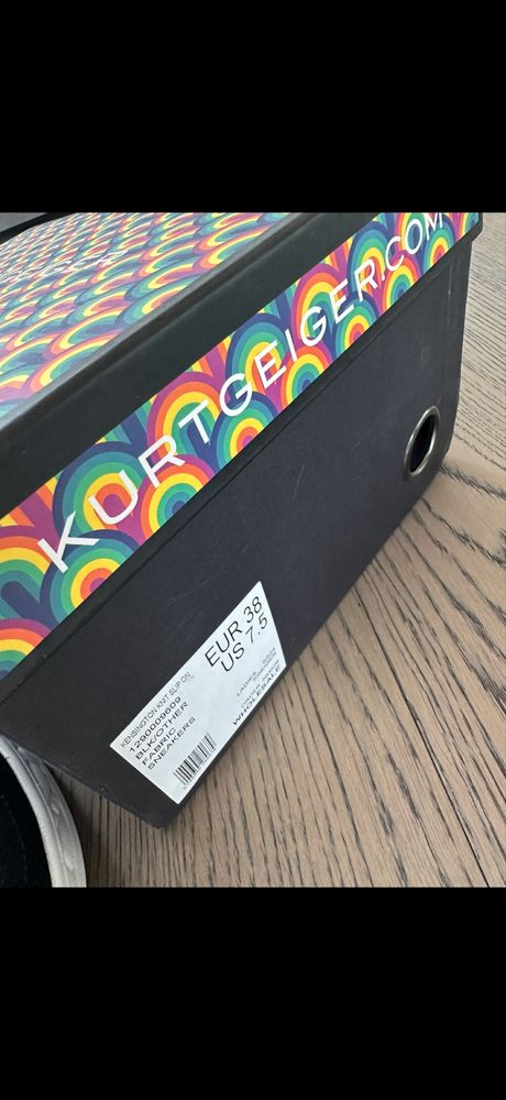 Kurt Geiger оригинални дамски черни сникърси маратонки кецове