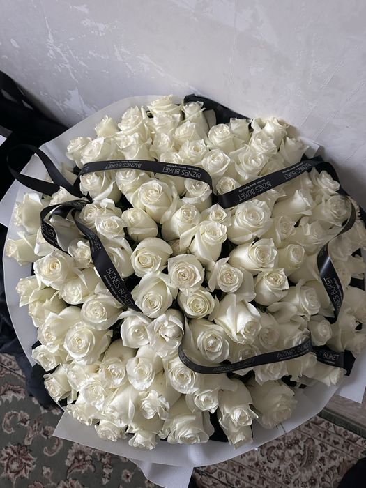 101 белая роза. 101 роза новая