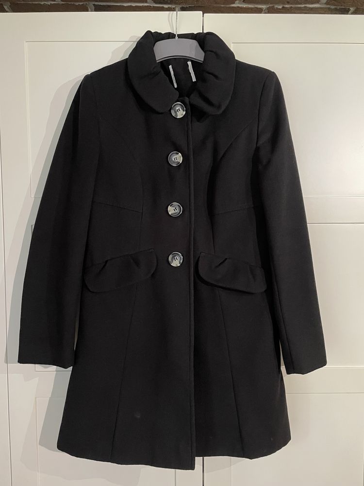 Palton negru masura S nou