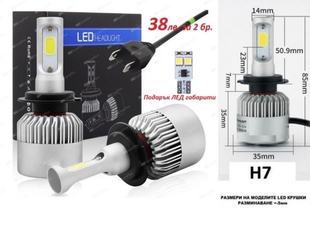 LED светлини крушки CANBUS Модел H7