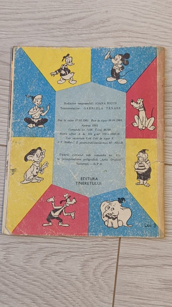 Iahtul lui Donald - carte Disney perioada comunistă raritate