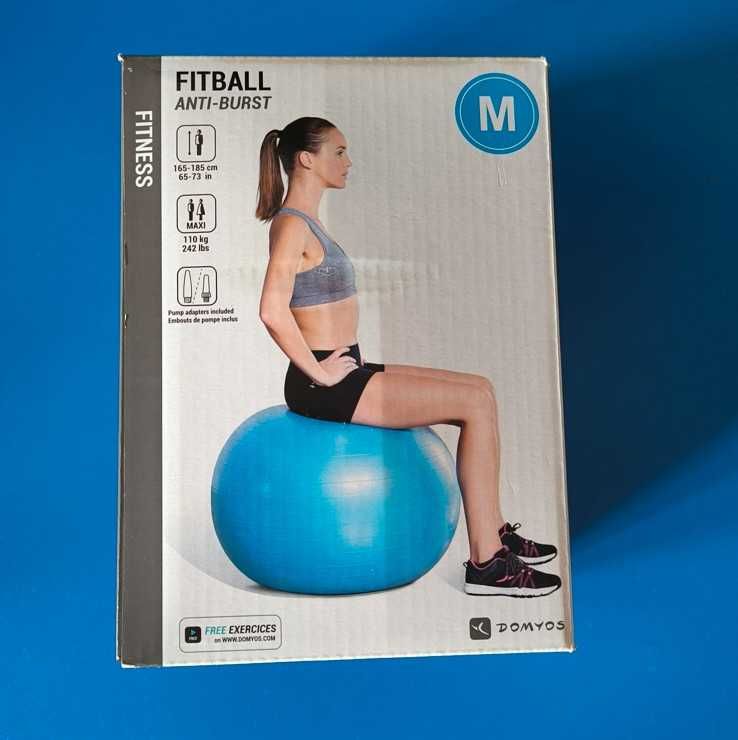 Minge Fitness FITBALL ANTI-BURST Domyos Albastru M