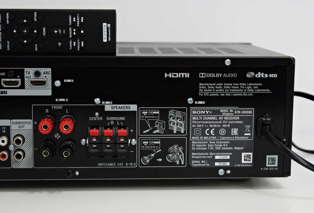 Amplificator 5.2 Sony STR-DH 590, Receiver Bluetooth, HDMI