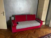 Canapea extensibila Staer 3 locuri rosie