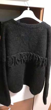 Cardigan scurt, negru