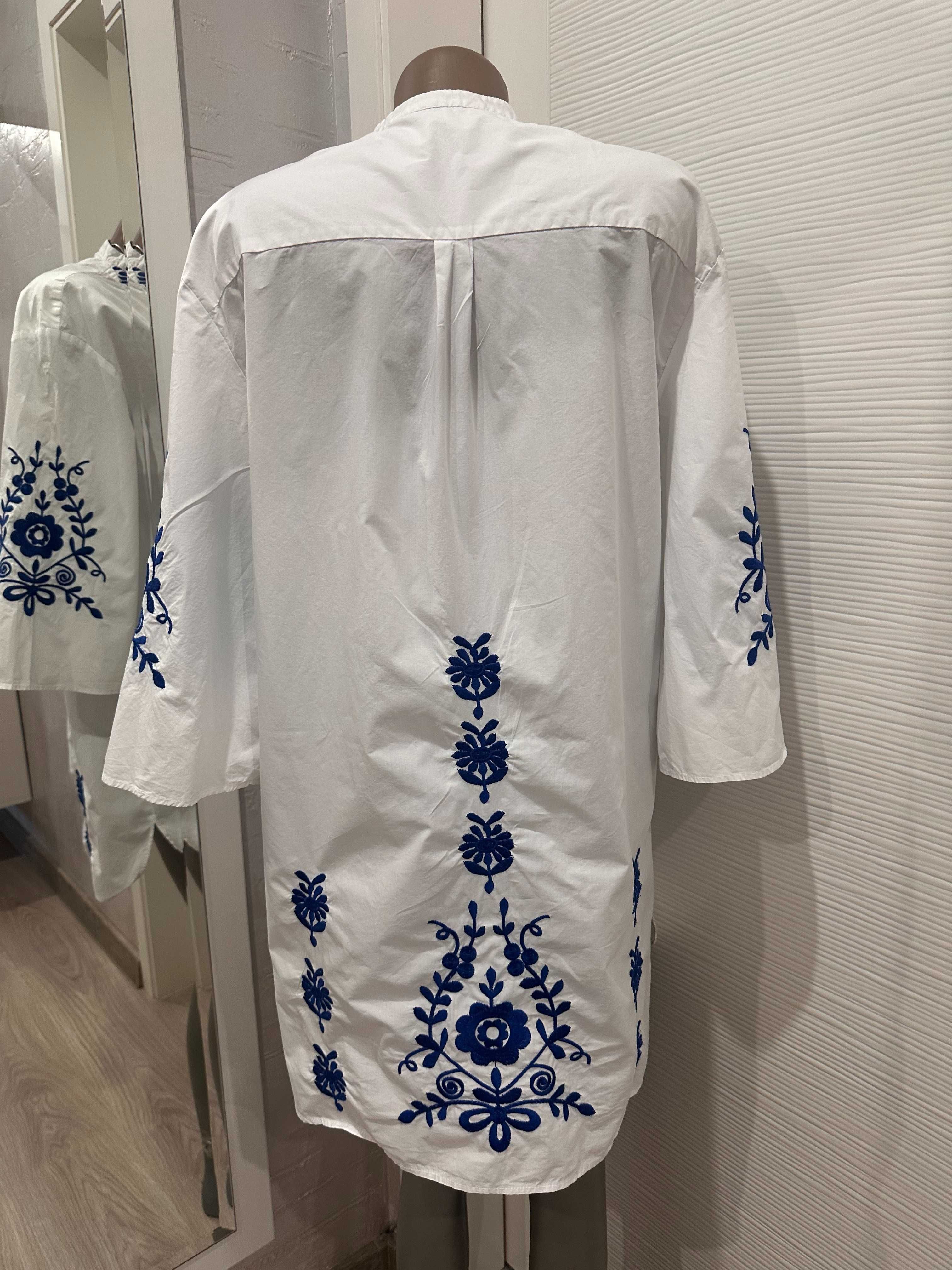 ZARA рокля с бродерии S