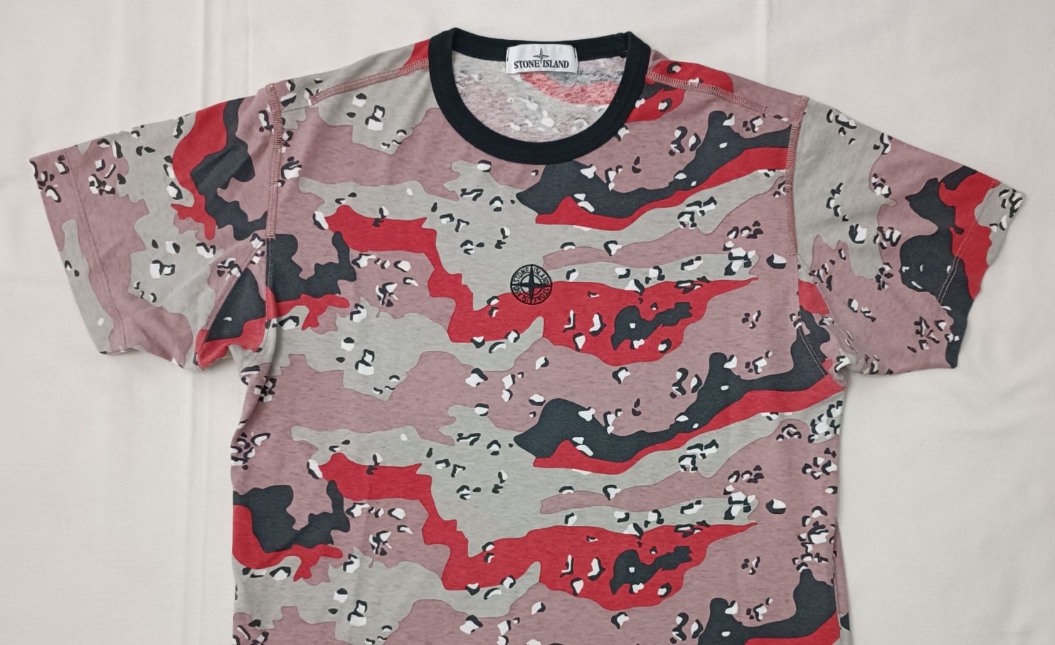 Stone Island Camouflage T-Shirt оригинална тениска M памучна фланелка