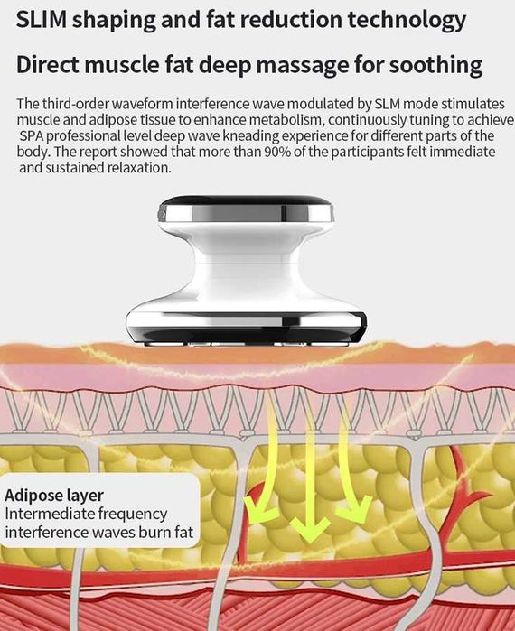 Уред за масаж, отслабване,антицелулит и ремоделиране на тялото-Масажор