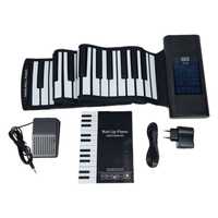 Цифровое гибкое пианино 88 клавиш, резиновое, силиконовое, подарок дет