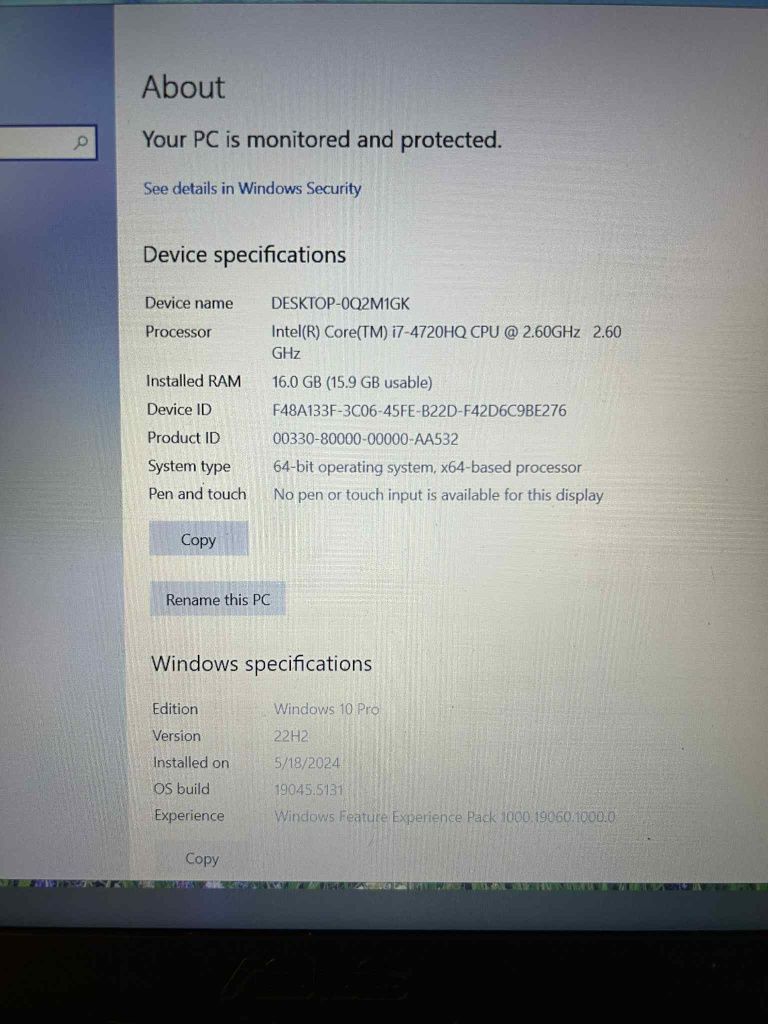 Vând LAPTOP gaming Asus rog