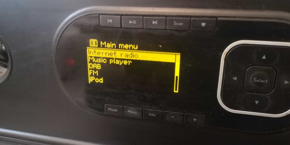 Стерео интернет WIFI радио John Lewis с гнездо за Ipod, IPnone и BT