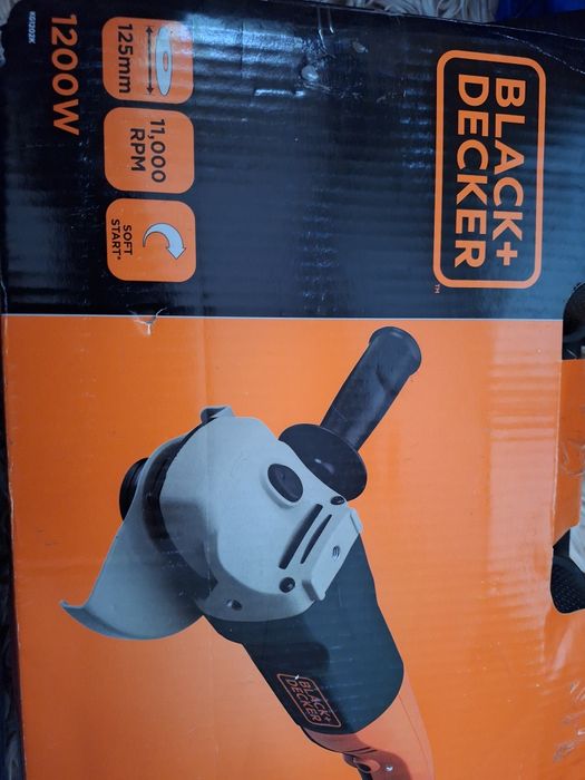Чисто нов ъглошлайф Black&Decker KG1202K 1200W, 125mm, 11000 об/мин