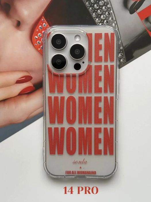 Чехол для iPhone 14 Pro силиконовый с принтом