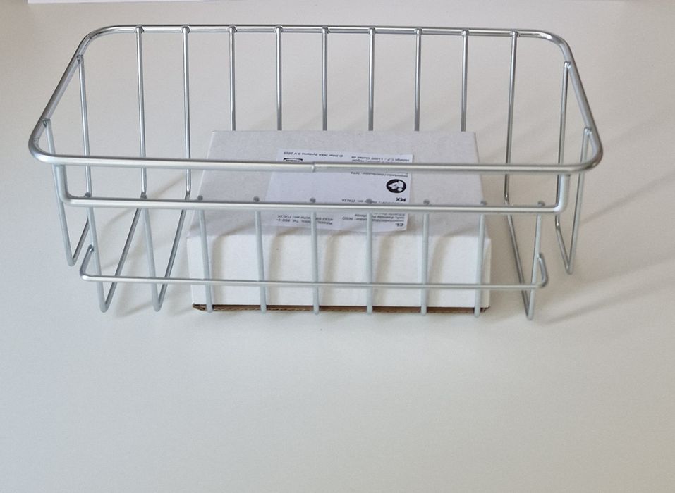 IKEA – 1 bucată Coș zincat cu ventuze Krokfjorden | 24x11cm | NOU |