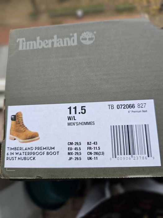 Bocanci Timberland din piele premium cu sireturi pentru barbati