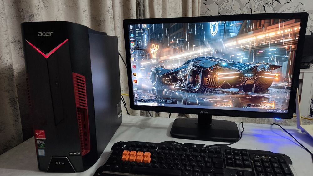i5-8400 Gtx1050ti 4Gb LCD22" игровой компьютер