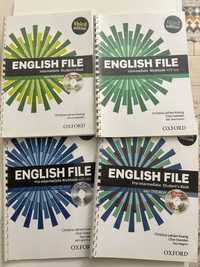 Книги English file Oxford, уровня pre-intermediate и intermediate