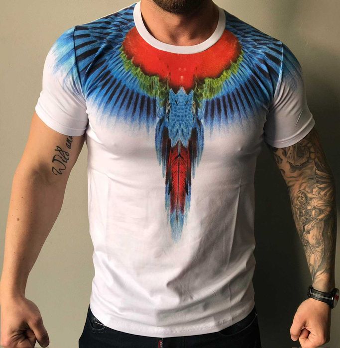 Чисто нови мъжки тениски Marcelo Burlon в черно и в бял цвят