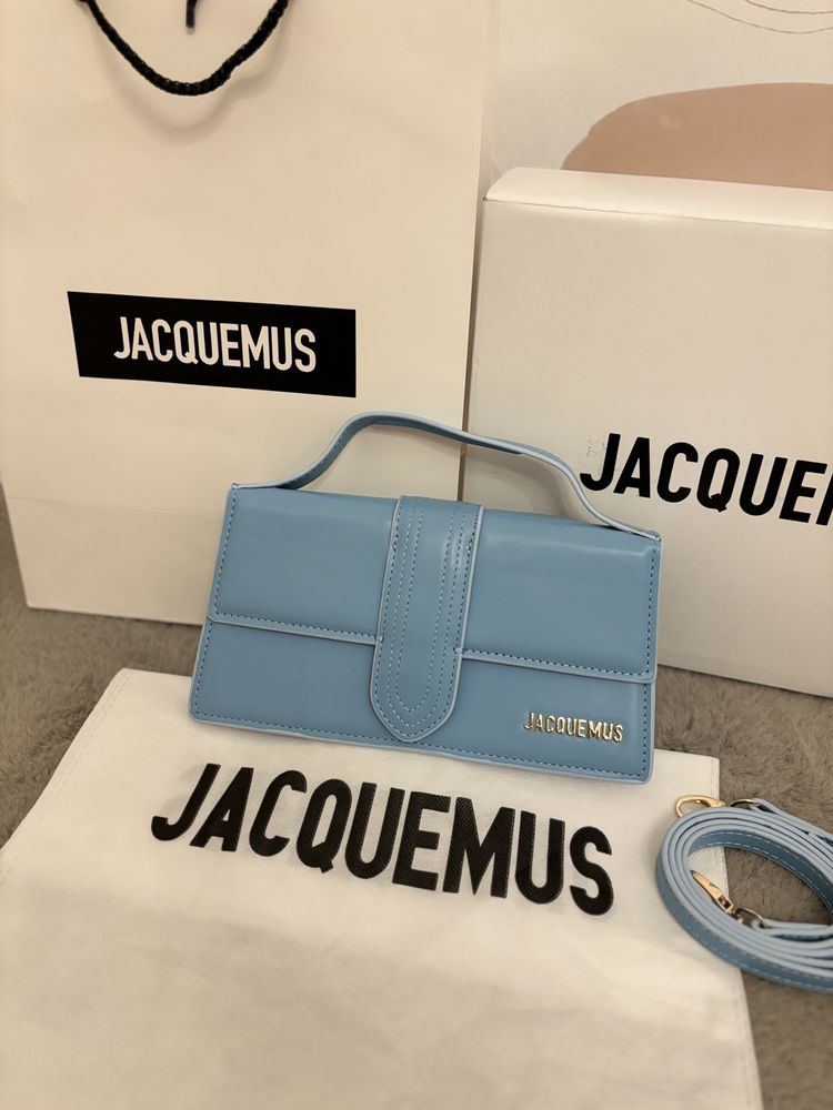 Poseta / Geanta Jacquemus The Bambino blue