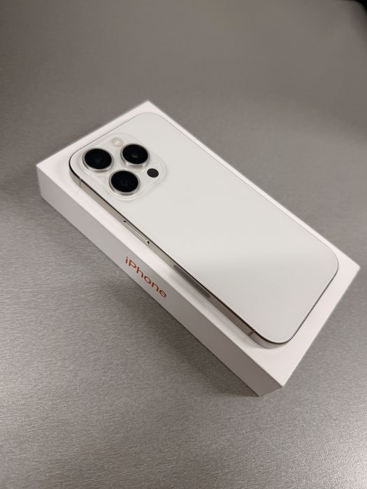 Apple iPhone 15 Pro, 512GB, White Titanium