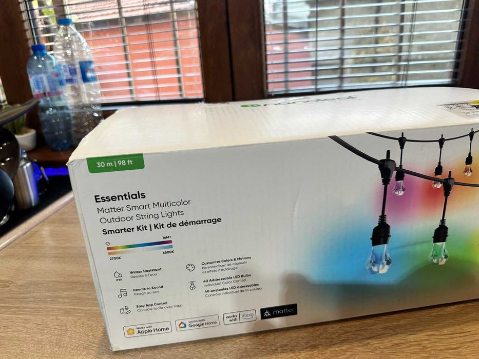 Nanoleaf Essentials - 30м смарт външни LED лампички с Matter