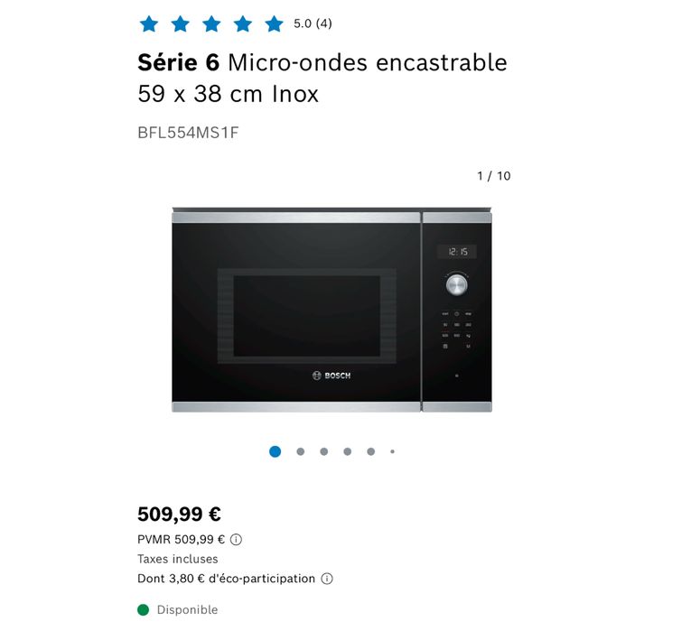 Cuptor cu microunde incorporabil Bosch BFL554MS1F