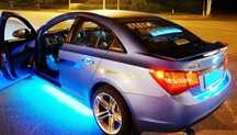 Set 8x lumini LED tuning auto masina DRL SuperBright 6 culori +CADOU!