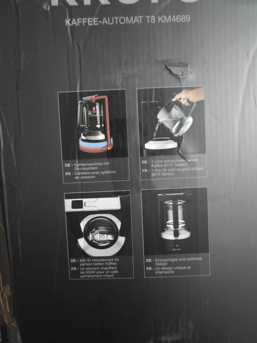 Mașina de cafea Espressor automat Krups T8, 850 W