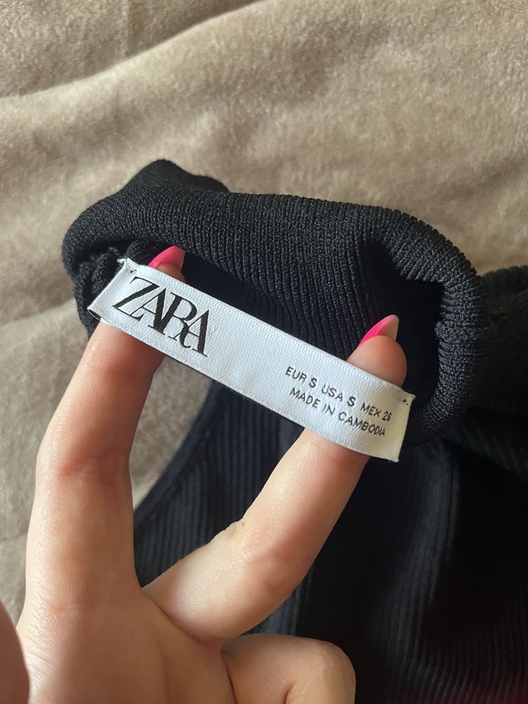 Блуза поло с един ръкав Zara