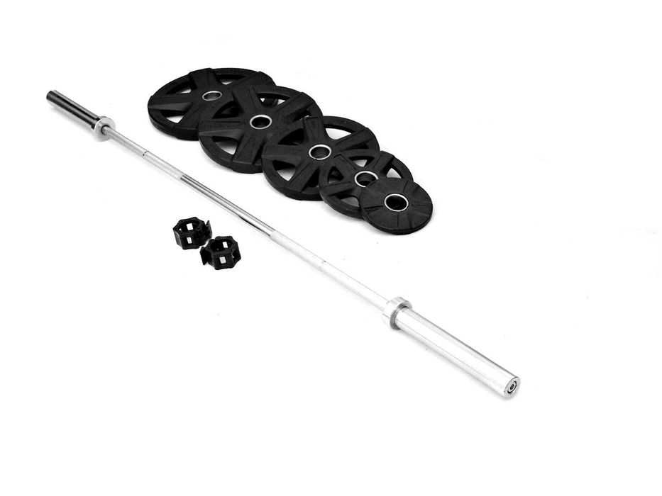 Сет Прав Лост 220 см + 105 кг Дискове, Комплект Щанга