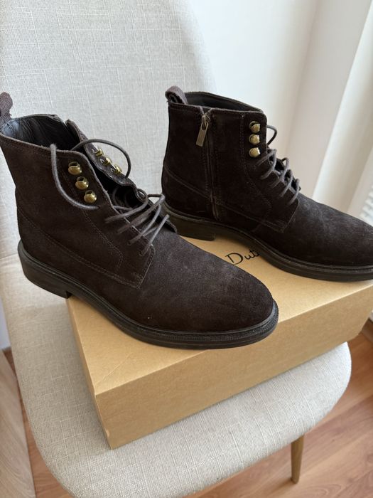 Мъжки ботуши от естествена кожа Massimo Dutti