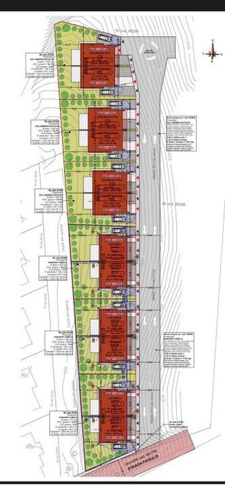 Teren autorizat de vanzare , pentru 5 DUPLEXURI ,Floresti