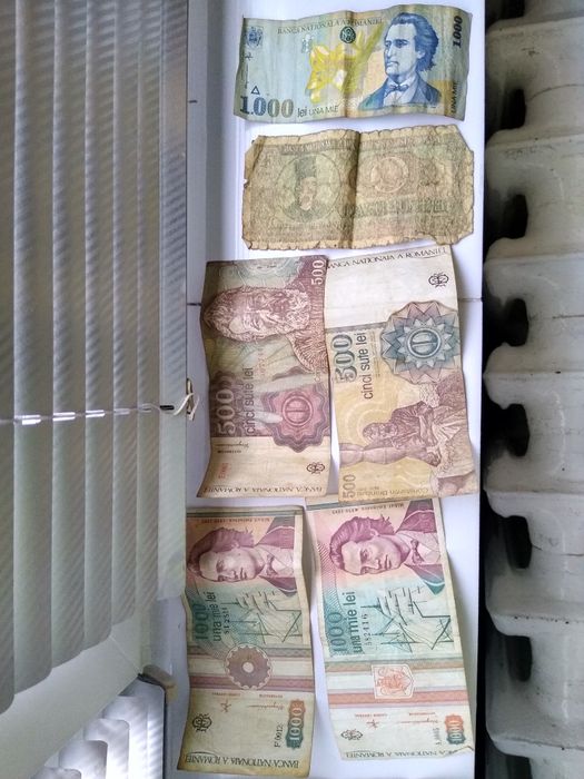 Bancnote 10000,1000,500,25,monede