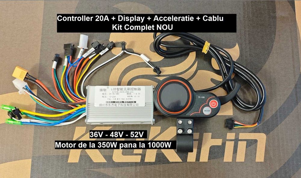 Controller 20A + Display Tf-100 + acceleratie, orice trotineta motor