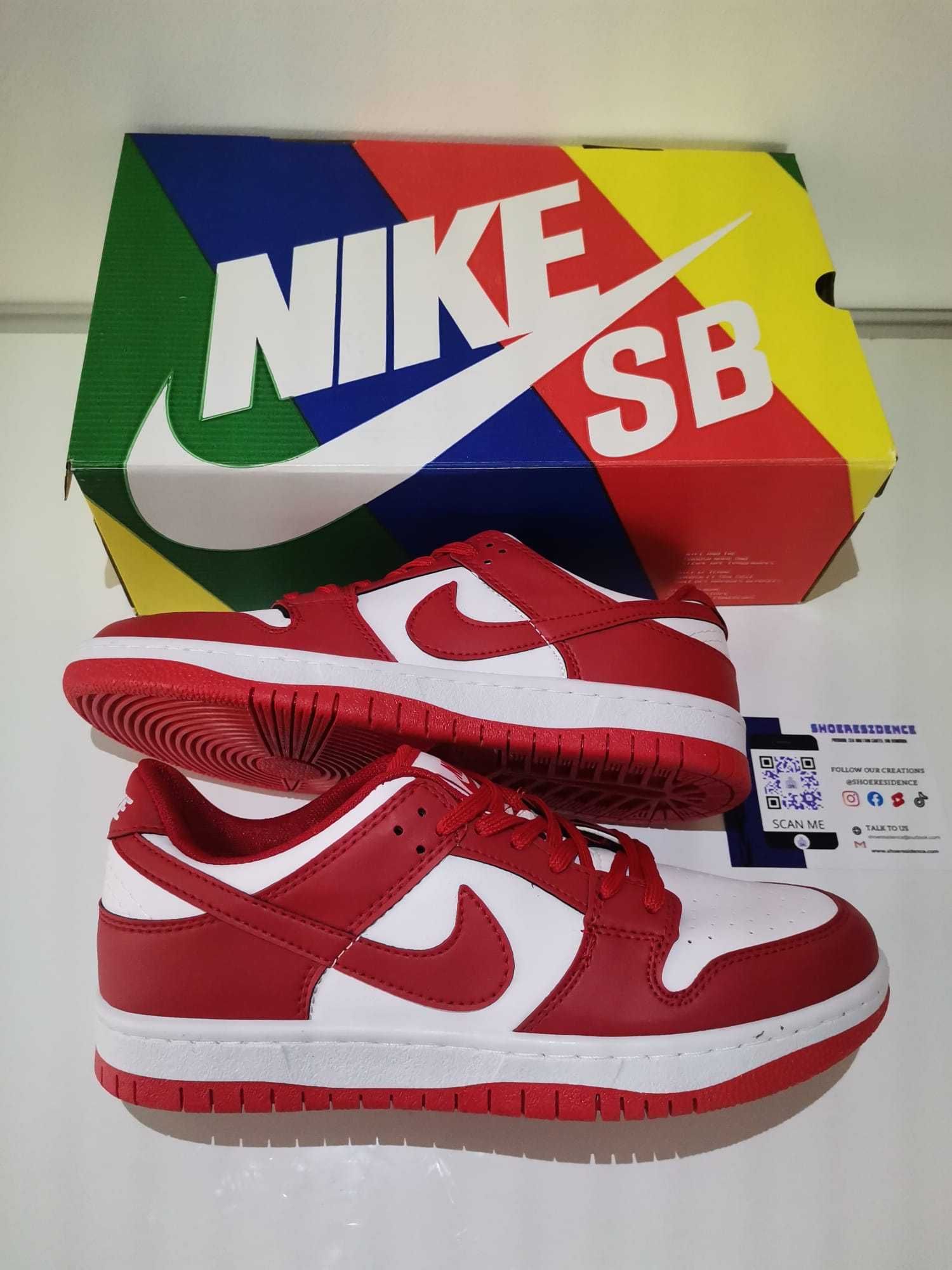 Nike Panda Dunks Low Red Rosu [Verificare Colet]