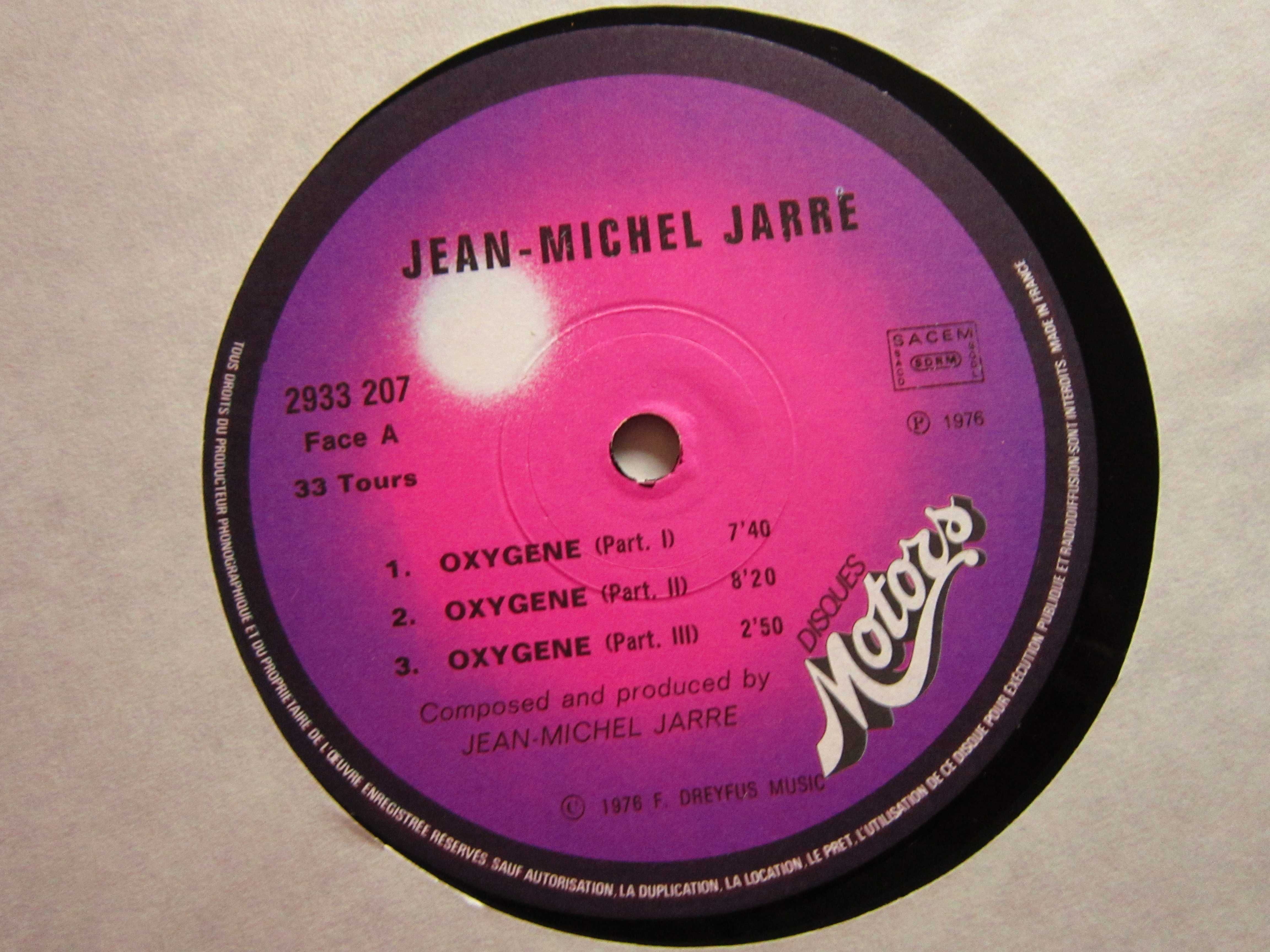 vinil Jean Michel Jarre -Oxygene Electronic Synth-pop Franta'76 impec