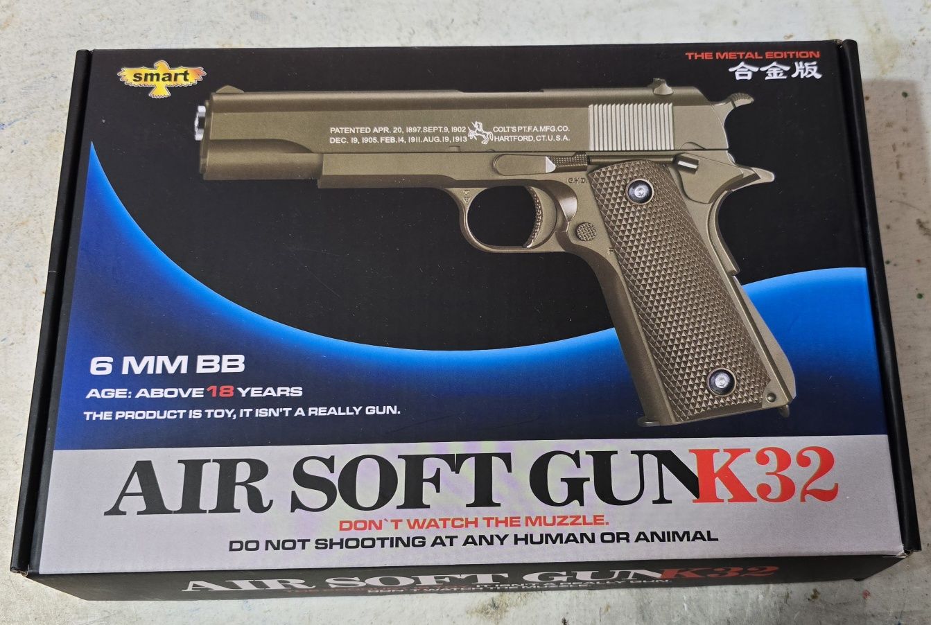 Airsoft Gun K32 metal pistolet!
