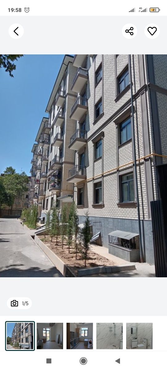 Ново стройка  сергели-1.  метро 5 бекат. кадастр тайёр.