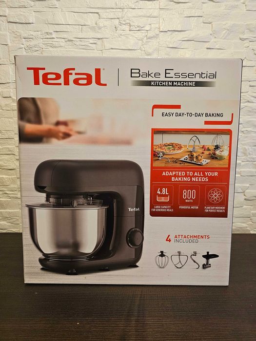 Nou sigilat, robot de bucătărie Tefal Bake Essential QB161H38, 800W