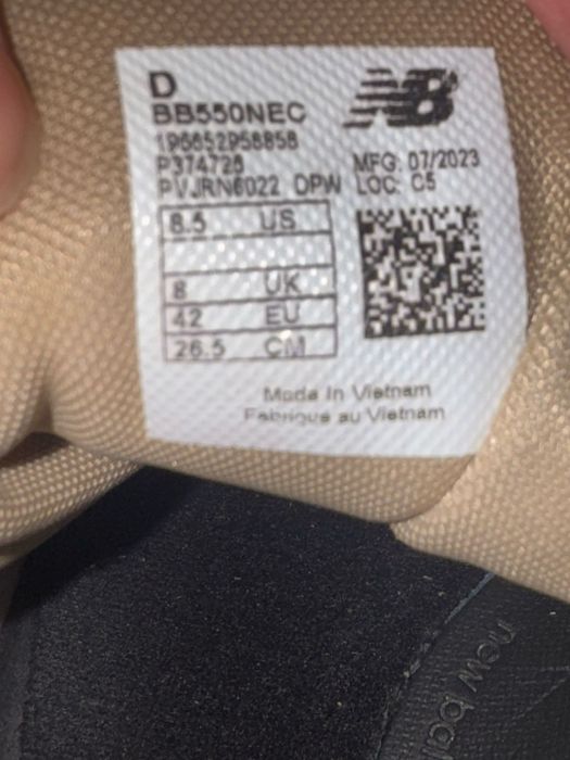 New Balance 550 Crem , 42