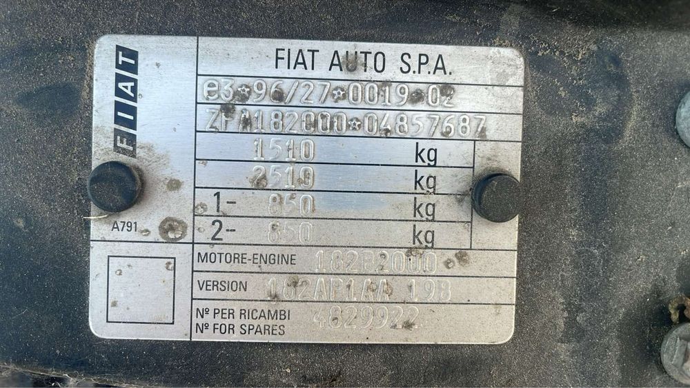 Фиат браво за части - бензин / газ FIAT Bravo