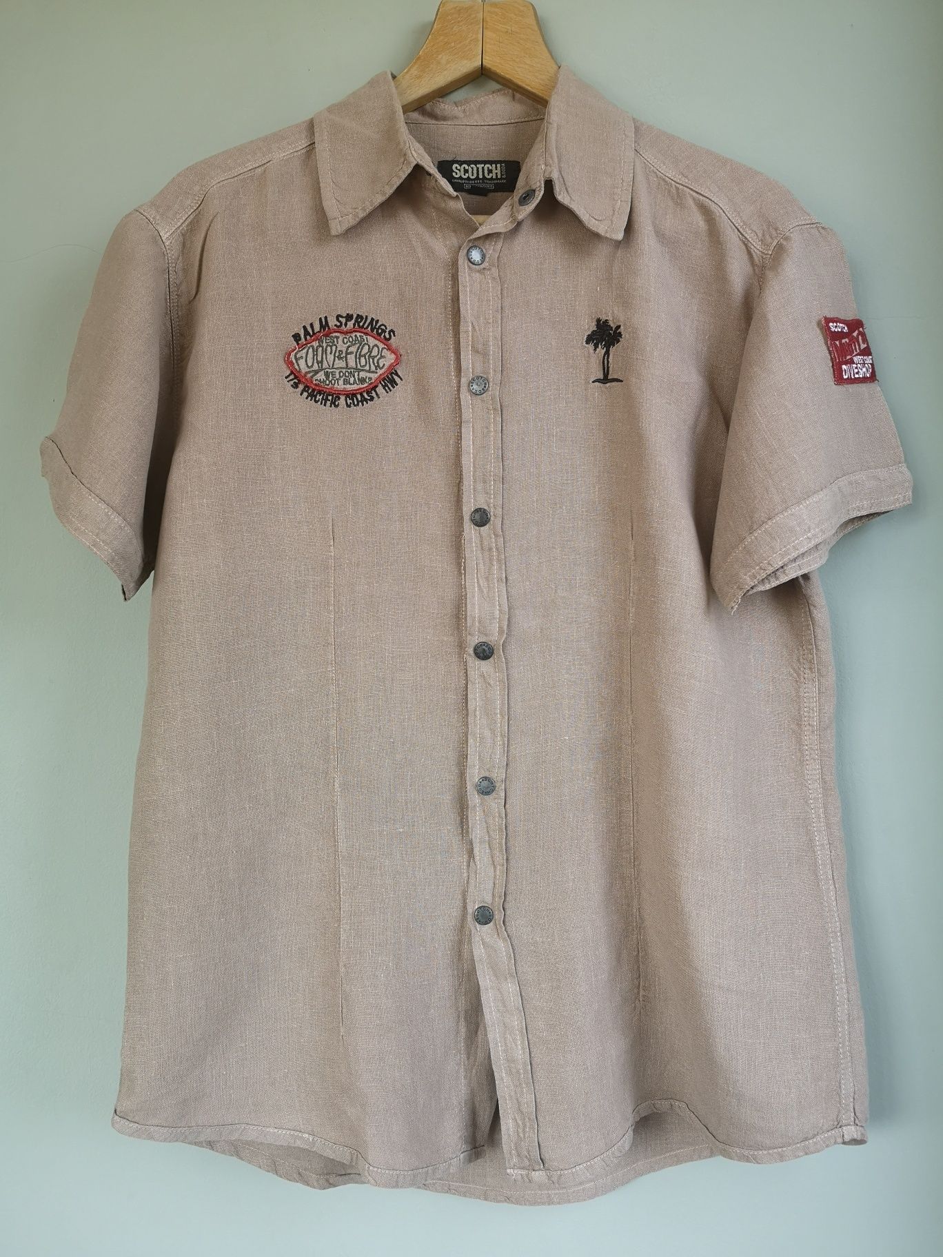 Scotch & Soda, мъжка ленена риза, размер L