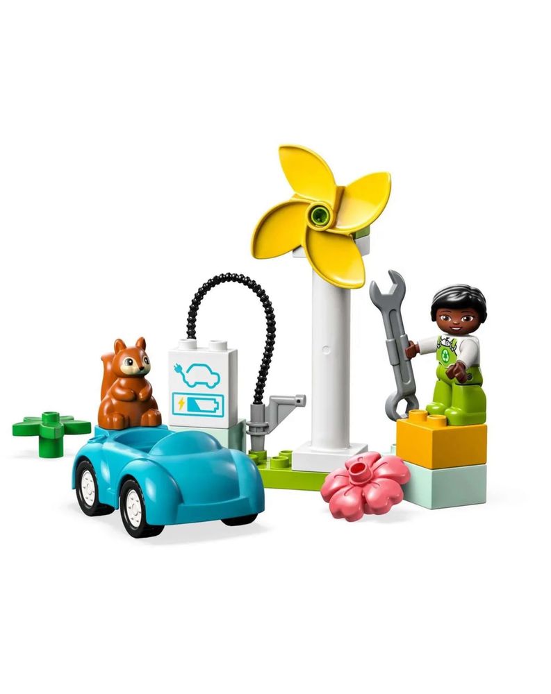 Конструктор LEGO DUPLO Ветряная турбина и электромобиль