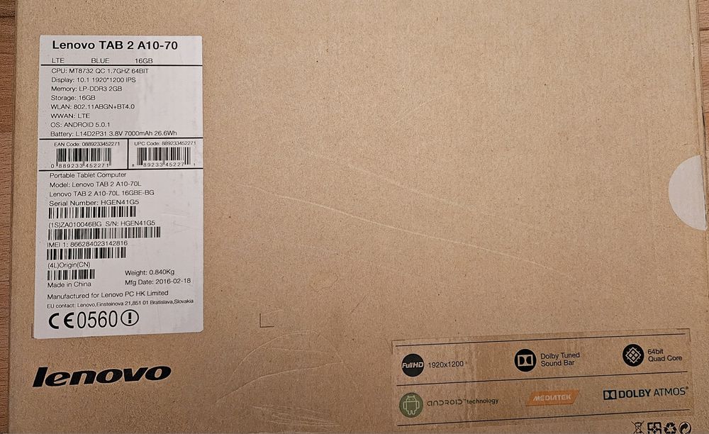 Lenovo TAB2 A10-70