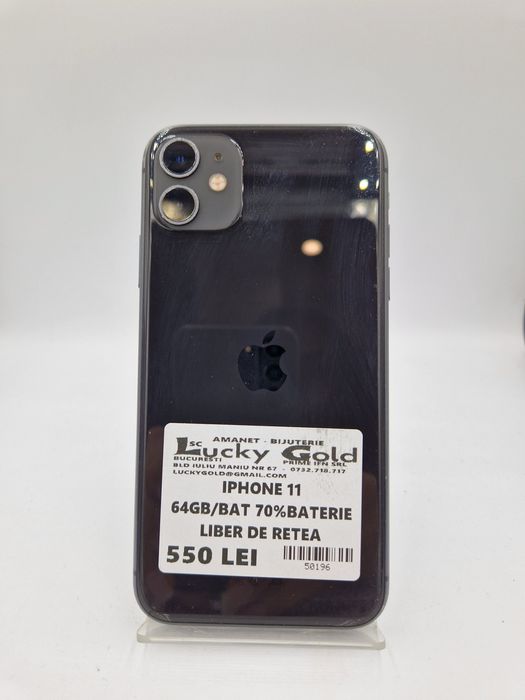 Iphone 11 64GB / 70% Baterie Garantie #50196